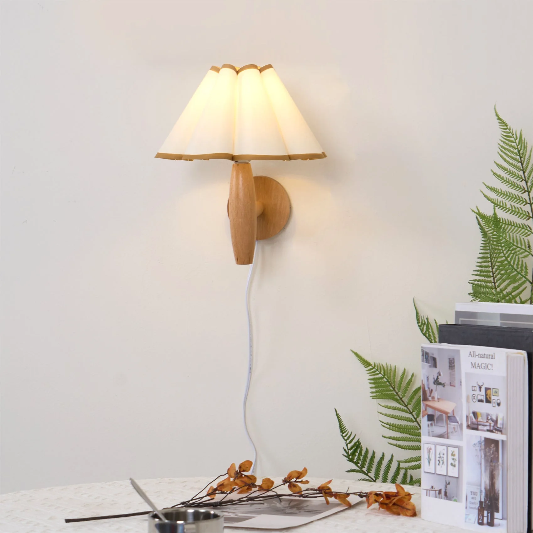 Lumo Fluted Plug-In Wall Lamp - Image 4