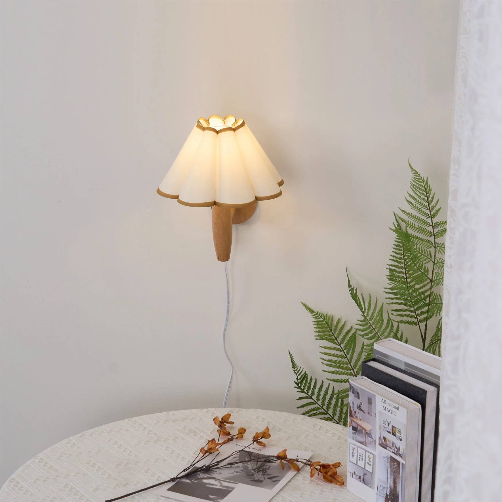 Lumo Fluted Plug-In Wall Lamp - Image 3