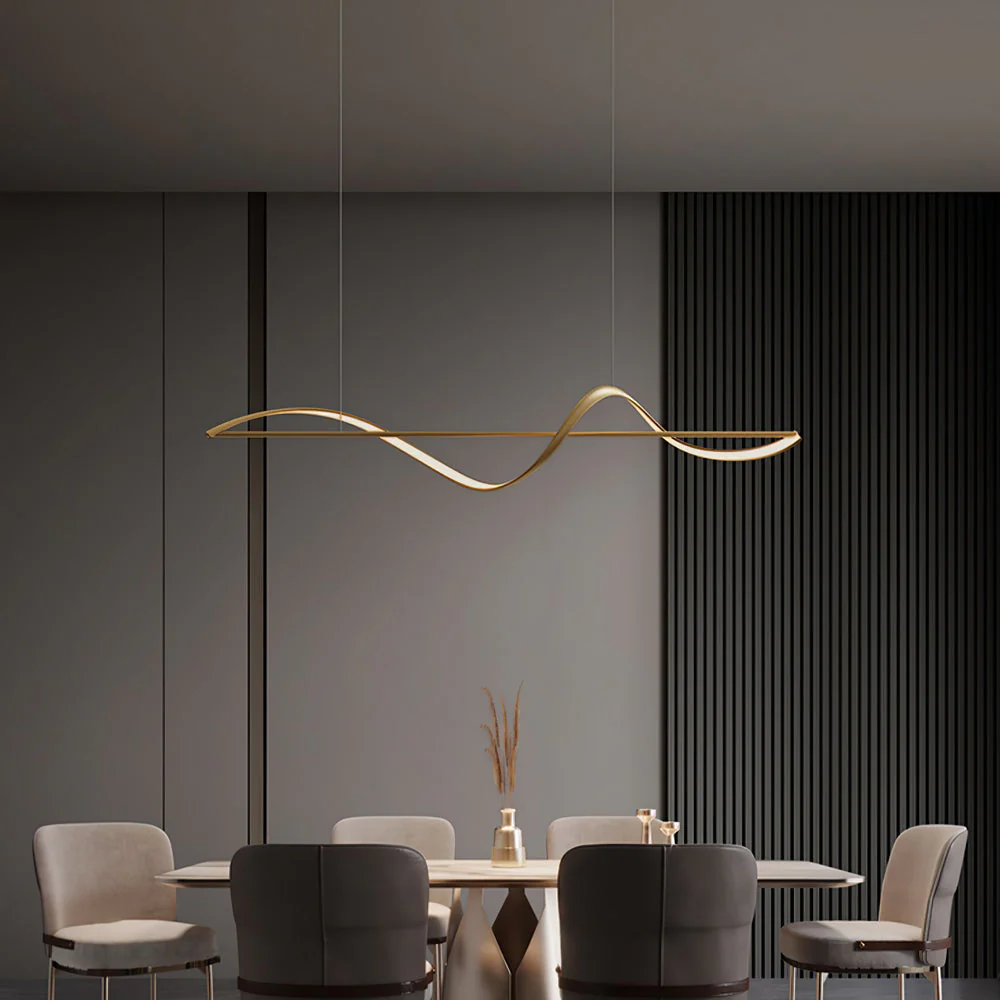 Solenne Wave Linear Pendant Light - Image 6