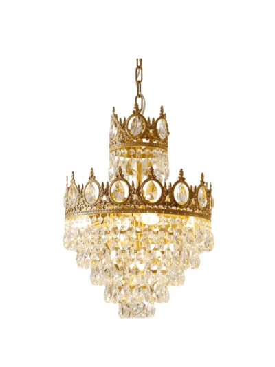 Aurelia Brass Crystal Chandelier