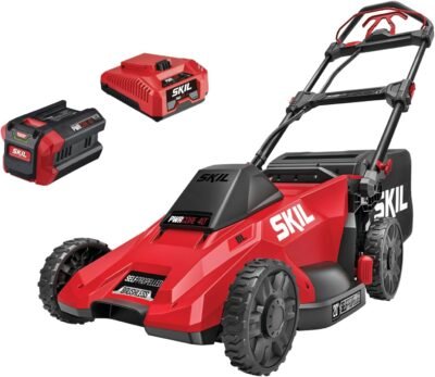 Skil PWR CORE 40-volt, 20-in Self-Propelled Battery Walk Mower with (1) 6 Ah Battery Included | SM4910C-11