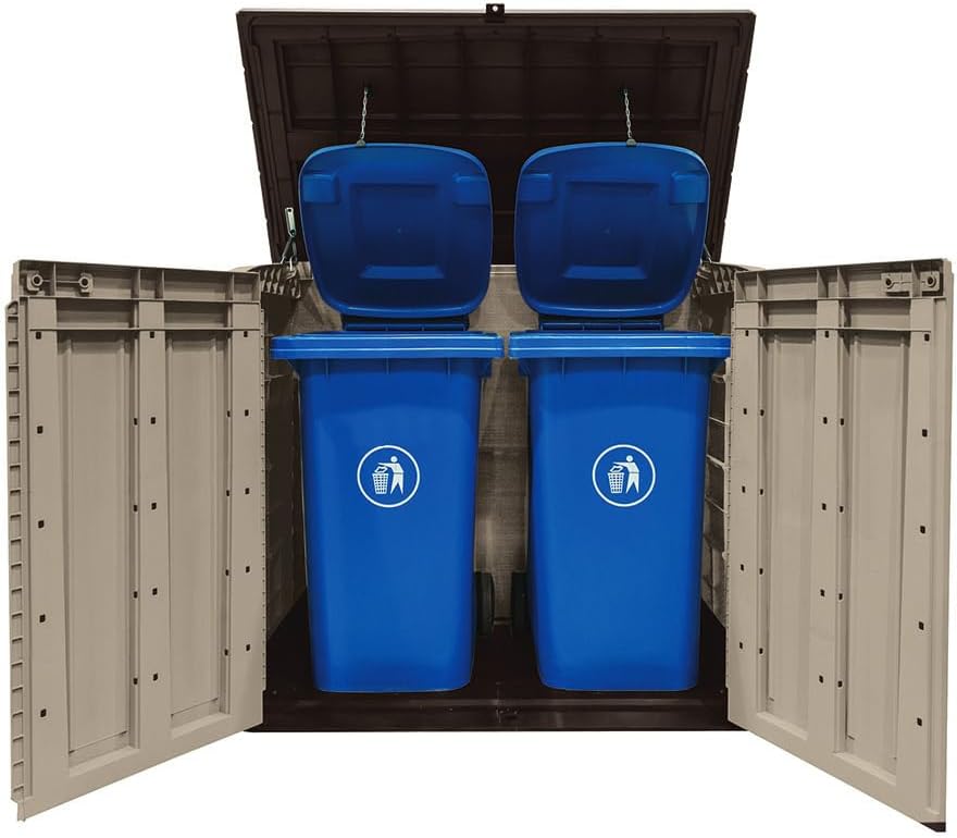 Store It Out Max Shed (Brown/Beige) 1200L - Image 8