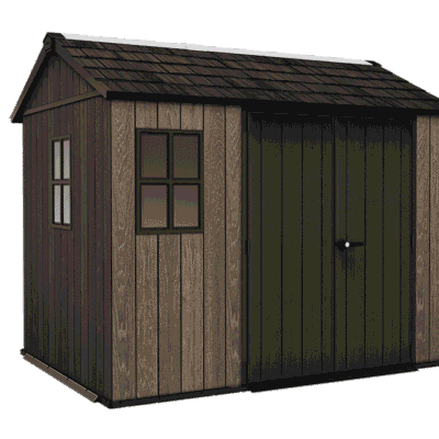Keter Apex Shed 7.5x9 - Walnut Look (2.3 x 2.9m)