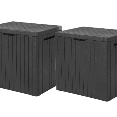 Keter City Box - 113L Outdoor Storage Box - 2 PACK