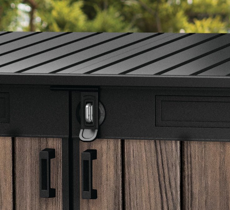Keter Signature Horizontal Shed - Rosewood Look 2020L - Image 13