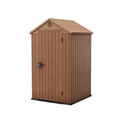 Keter Darwin 4x4 Garden Shed - Brown (1.2 x 1.2m)