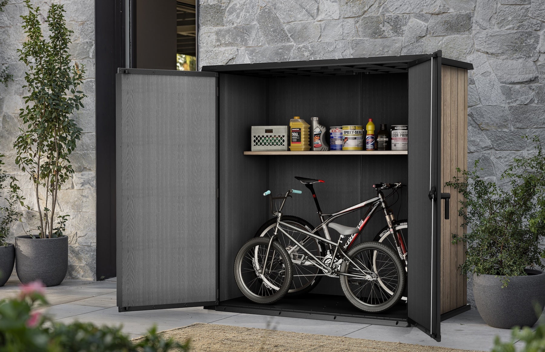 Keter Signature Vertical XL Shed- Ashwood Look - Image 5
