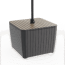 Keter Luzon Umbrella Table - Ashwood Graphite
