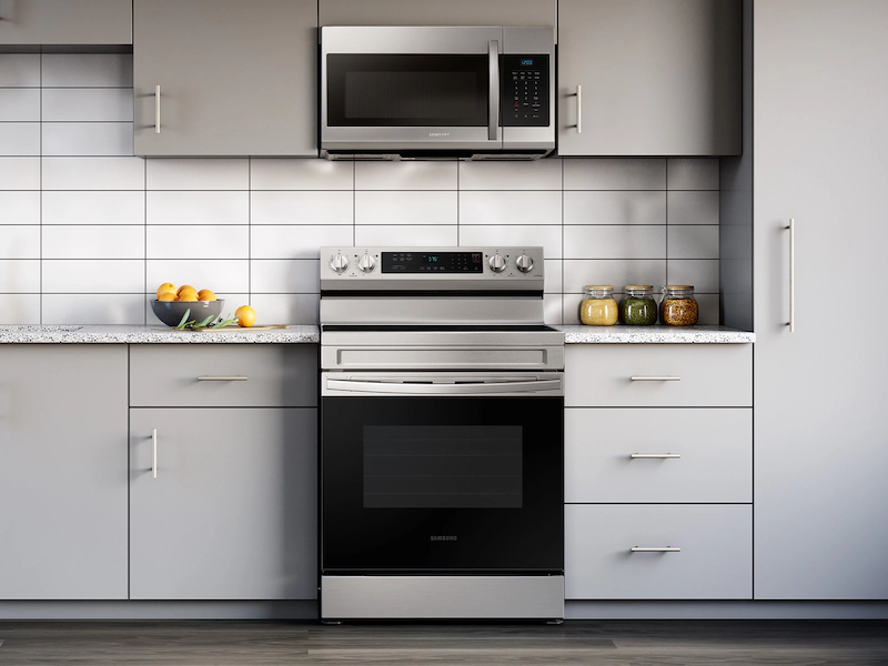 Samsung 6.3 Cu. Ft. Smart Freestanding Electric Range NE63A6311SS - Image 4