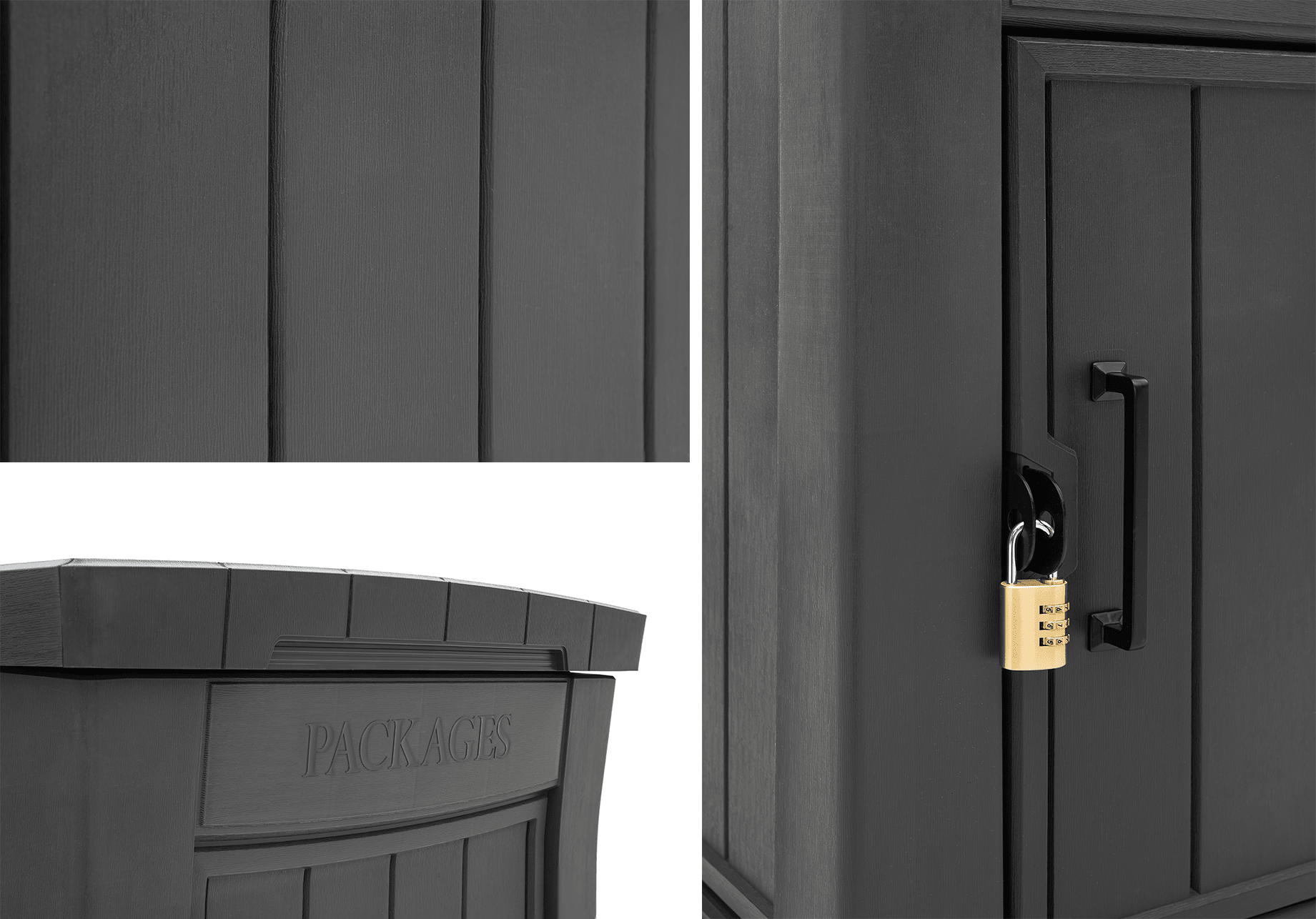 Keter Parcel Box- Graphite - Image 9