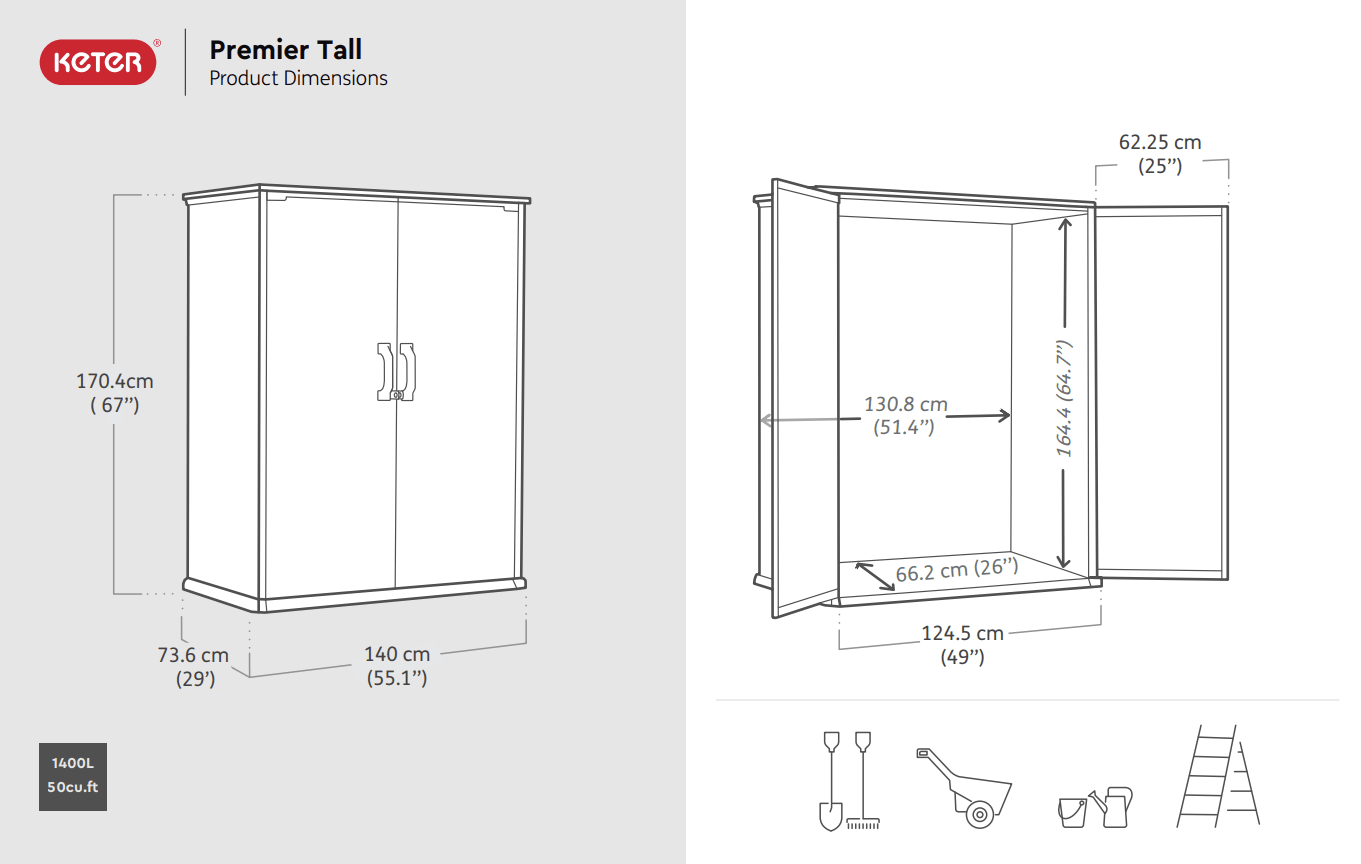 Keter Premier Tall Shed - Image 2