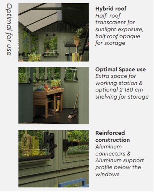 Keter Potting 6x8 Shed - Green (1.9 x 2.4m) - Image 5