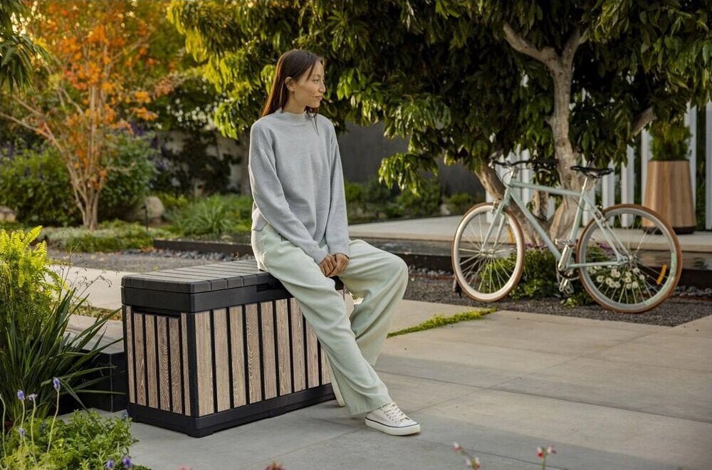 Keter Kentwood 190L Storage Box- Ashwood Look - Image 9