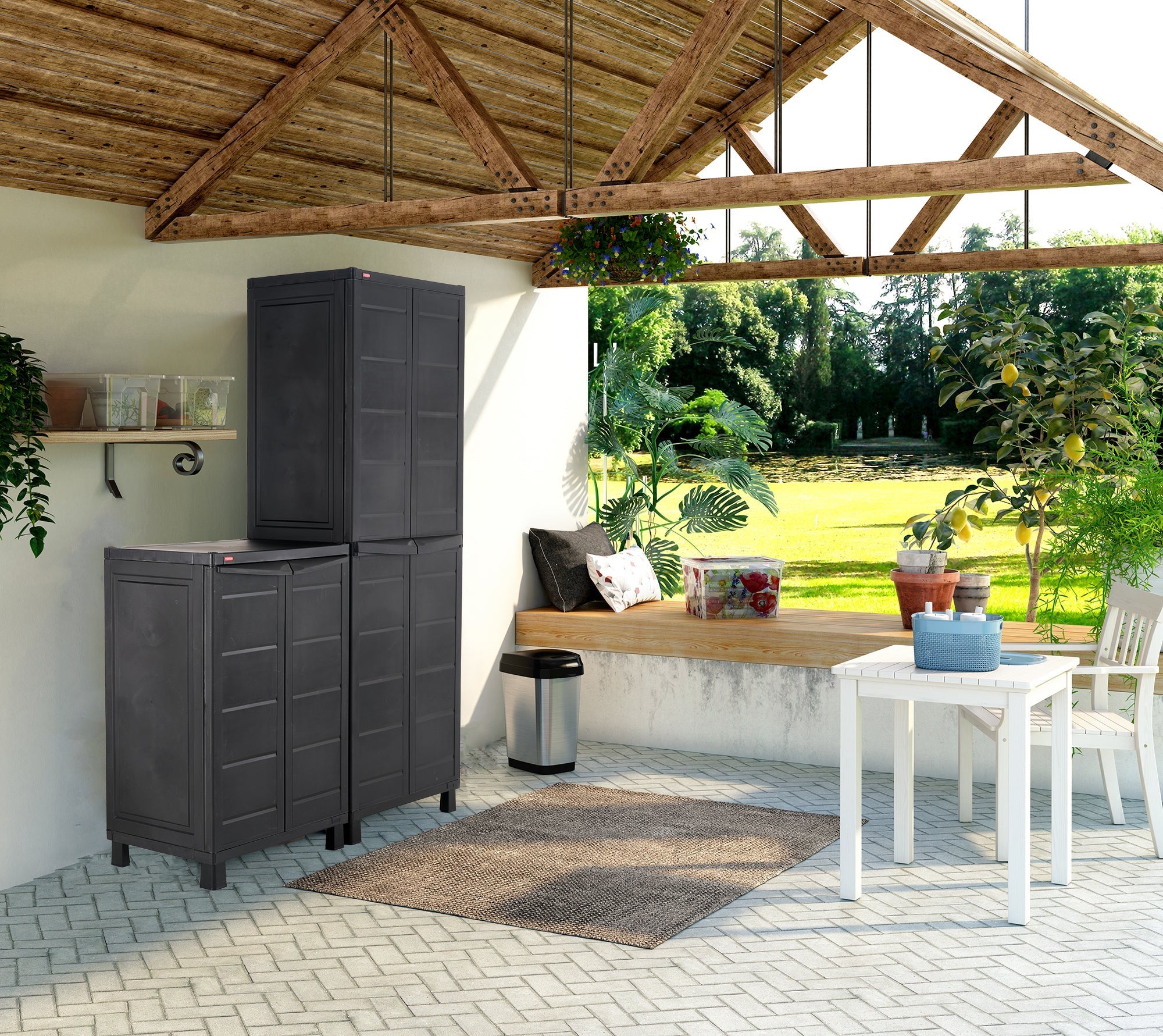 Keter Outdoor Utility Cabinet Combo - Image 3