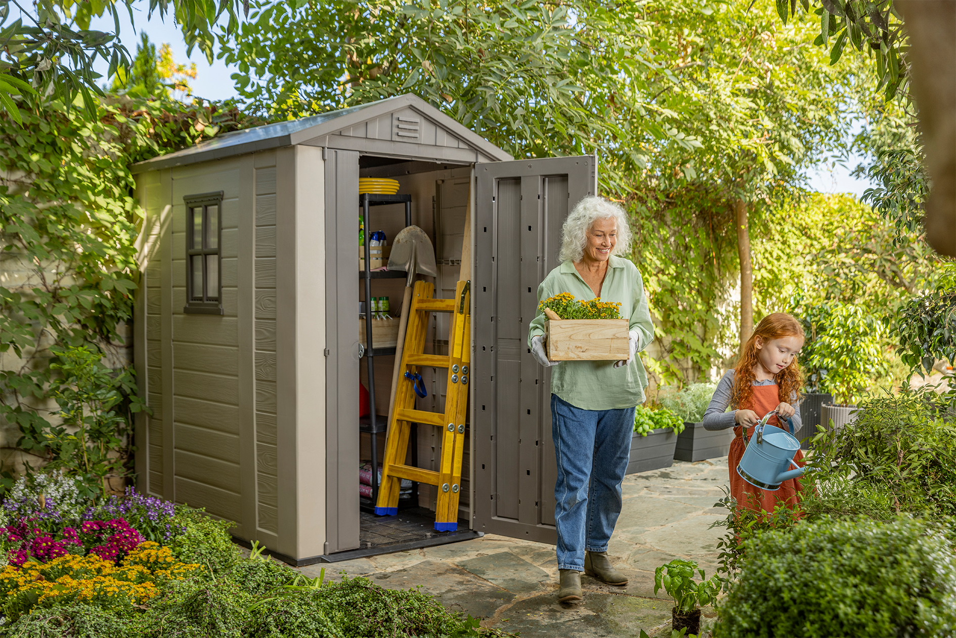 Keter Factor 4 x 6 Garden Shed (1.3 x 1.9m) - Image 5