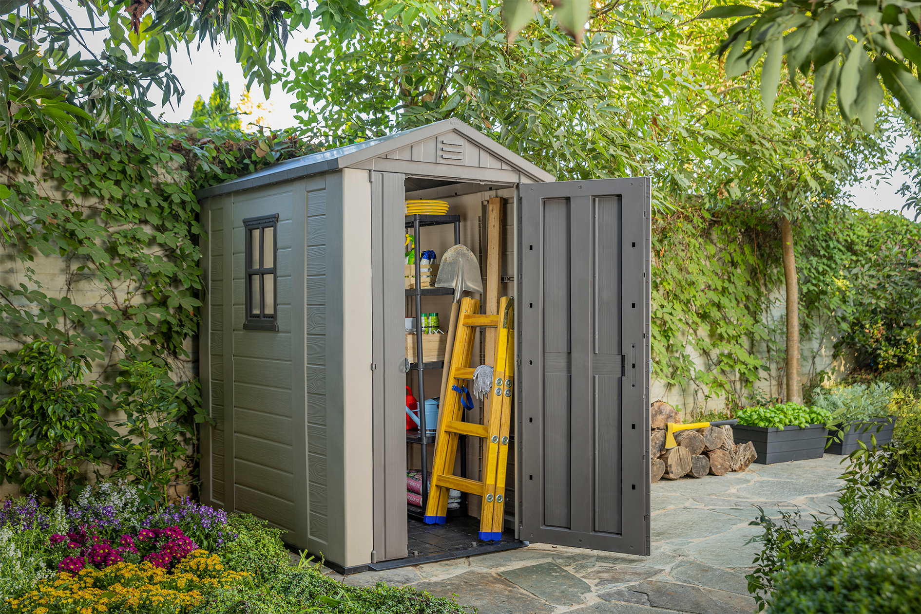 Keter Factor 4 x 6 Garden Shed (1.3 x 1.9m) - Image 9