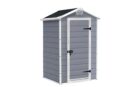 Keter Manor 4x3 Garden Shed - Grey (1.3 x 1m)