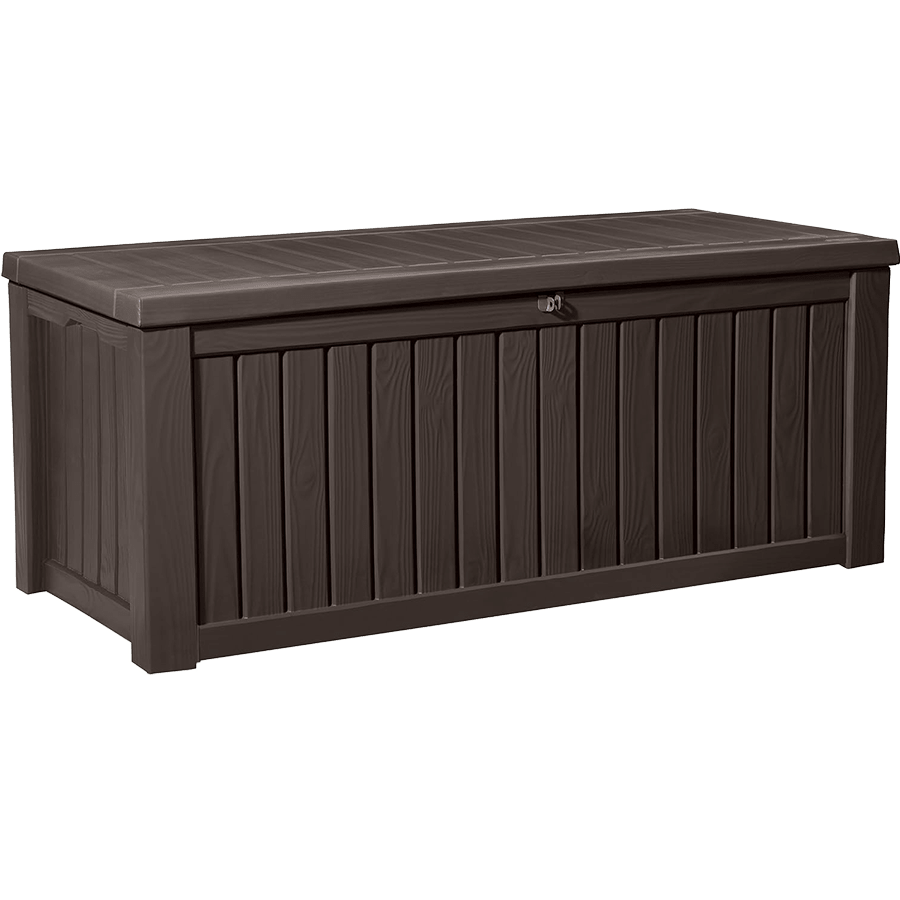 Keter Rockwood 570L Storage Box - Brown - Image 9