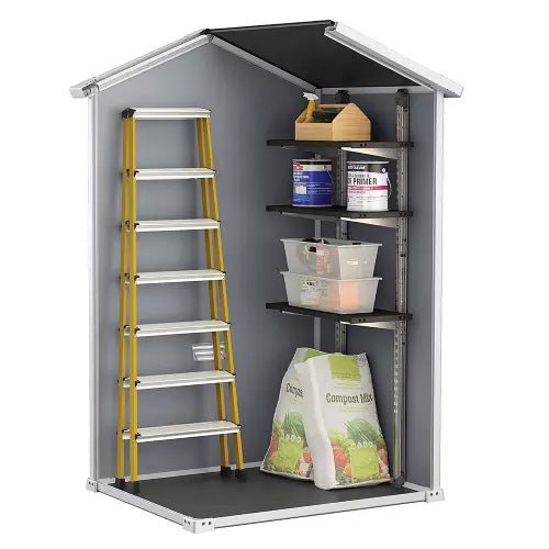 Keter Manor 4x3 Garden Shed - Grey (1.3 x 1m) - Image 6