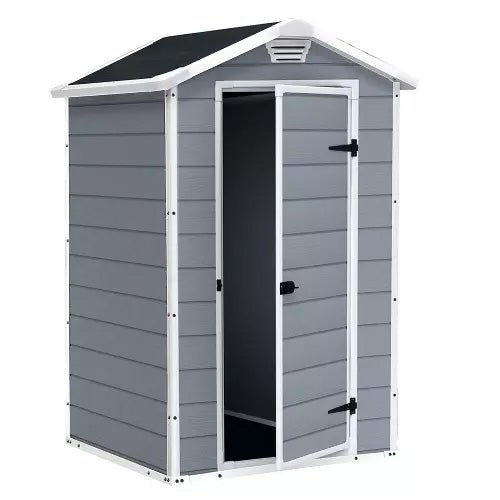 Keter Manor 4x3 Garden Shed - Grey (1.3 x 1m) - Image 2